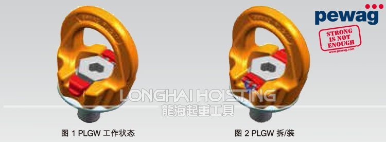 PLGW培瓦克超級旋轉(zhuǎn)吊環(huán)拆裝