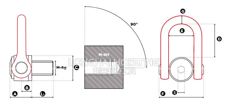 DSS旋轉吊環尺寸