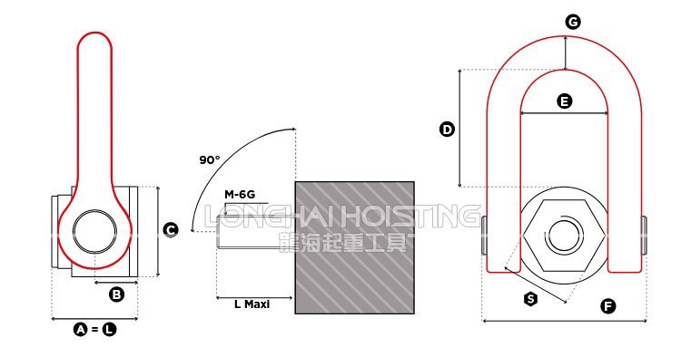 FE.DSS盧森堡吊環尺寸